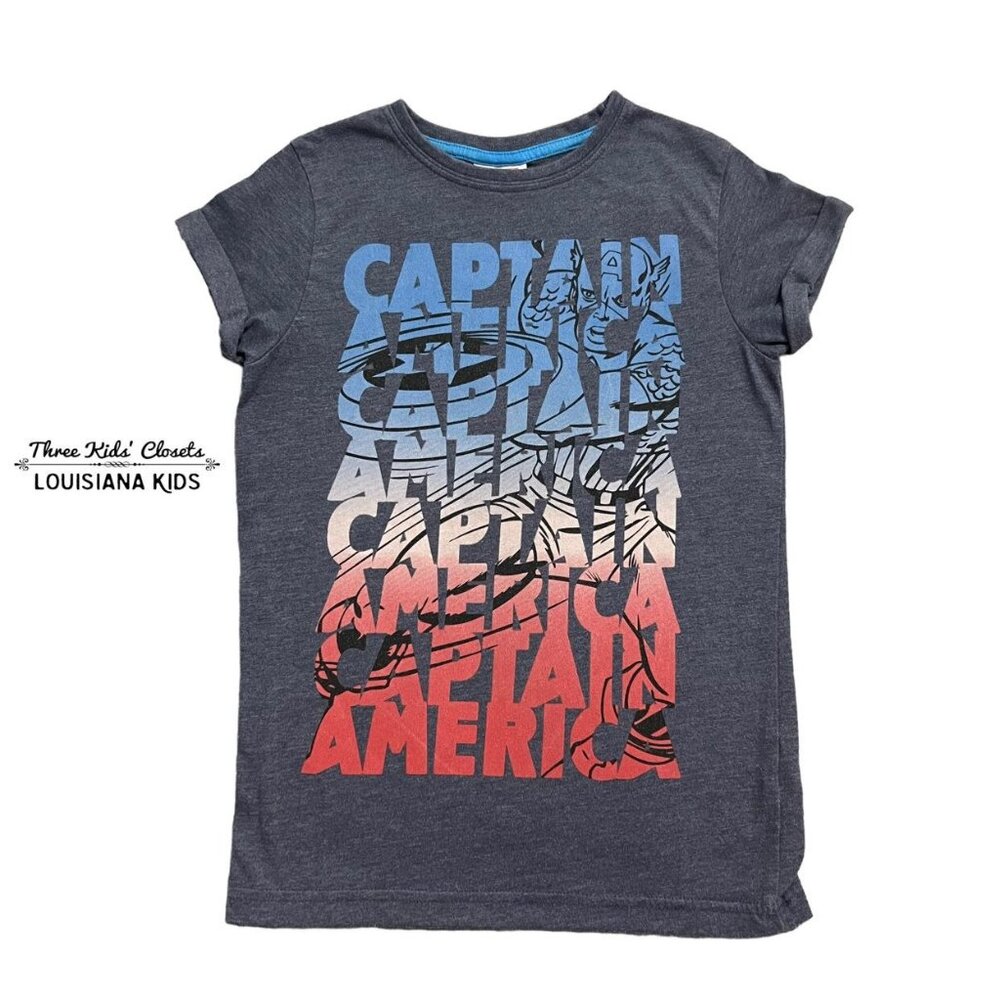 Next + Marvel Comics 7Y Captain America Tee Shirt